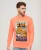 Superdry Mannen Neon Travel Sweatshirt met Losse Pasvorm Oranje