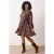 Trendyol Curve Dames Meerkleurig Bloemen Kort / Mini Lang Casual Skater Grote maten Jurk
