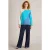 White Stuff Jana Abstract Jumper Bright Blue
