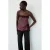 Mango top – donkerrood