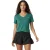 USA Pro Dames/Dames Effen V Hals T-shirt (Bosgroen)
