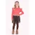 B.Nosy aansluitende longsleeve met ruches – roze