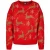 Urban Classics Ladies Oversized Christmas Sweater Red/gold