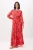 Lange maxi-jurk met bloemenprint voor dames, geschikt voor gebruik met een hijab.