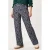 Miss Etam regular fit broek met paisley – donkerblauw