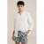 WE Fashion Heren regular fit zwembroek met print
