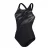Speedo Hyper Boom Abstract eendelig zwempak voor dames (Zwart/Grijs)