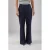 NUKUS straight high waist pantalon donkerblauw