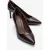 Clyde Leren Stiletto Spitse Neus Pump