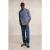 River Woods Custom Fit Cotton Checked Shirt Blue/white