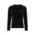 Like Flo fluwelen getailleerde longsleeve met print – antraciet