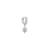 Luxenter 925 Sterling Zilveren Piercing met Rhodium Plated Briljant Zirkonia – Kaiwise