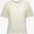 Vila Vibambena o-neck ss crochet toppb ecru