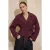 TRENDYOLMİLLA Dames Bordeaux Effen Lang Regular fit Blazers