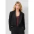 QS cropped blazer zwart