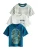 Next Shirt  blauw / geel / pastelgroen / wit / wolwit