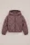 WE Fashion – Meisjes oversized gewatteerde jas met capuchon – Oversized – Mauve –