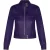 Dames effen leren motorbikerjack-Braga