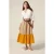 Oltre Long Color Block Dress Orange