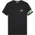 Malelions Men Captain T-Shirt | Black/Racing Green
