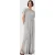 AllSaints Thea Sparkle Dress Metallic Silver
