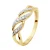 Ring Diamonds 0.040 Cts Yellow Gold