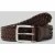 Monti Leren riem in gevlochten look, model ‘ALBANY’