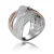 Orphelia Dames 925 Sterling Zilveren Ring – Zilver/Roze ZR-7445