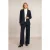 River Woods Striped Blazer Double Closure Blue