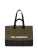 Karl Lagerfeld Shopper ‘ESSENTIAL’  olijfgroen / zwart / wit