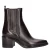 Nelson leren chelsea boots met blokhak – bruin