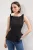 TRENDYOLMİLLA Dames Zwart Effen Mouwloos Peplum Blouses