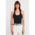 Geribbelde Halterhals Mouwloze Blouse