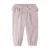 GUPPY BABY katoenen babybroek met ruches – lichtroze