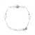 Forsçasseketen Armband en wit zoet water zilver zoetwaterparels 925