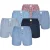 Phil & Co 6-pack wijde boxershorts heren geweven katoen classic pack 6-pack