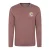 Mountain Warehouse Heren Circle Mountain Sunset Grafisch T-shirt met lange mouwen (Bourgondië)