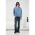 Geborduurd Tekstprint Lange Mouwen Shirt