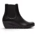 Fly London Dames Zwarte Leren Chelsea-laarzen met wighak – ORFU496