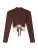 Bershka Trui  chocoladebruin / zilvergrijs