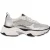 Moschino Laminate And Mesh Sneakers Silver