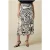 Oltre Patterned Satin Long Skirt White