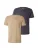 JACK & JONES Shirt ‘JJESPLIT’  donkerbeige / grijs