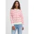 ICHI gebreid vest met hartjes rood