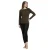 T-shirt warme lange mouwen en bootkraag voor dames Admas