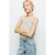 Mango Kids cropped gestreepte mouwloze top met ruches – mintgroen