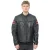 Zwart leren retro bomberjack voor heren – Rome