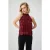 TRENDYOLMİLLA Dames Bordeaux Effen Lang Regular fit Blouses