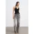 Mouwloze Geribbelde Haltertop Blouse