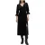 AllSaints Ani Velvet Dress Black